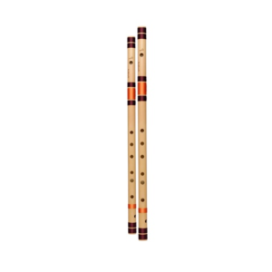 Combo 2 Flutes Set G Base and C Medium Left Hand Bansuri (Flutes)