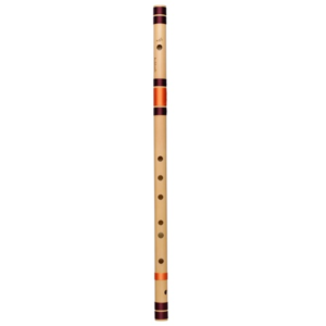 G Natural Base Bansuri Flute (Left Hand) 25.65 inches(65.15cm)