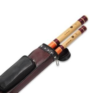 Double Flutes Leather (Premium) Case With Pocket