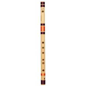 D Natural Medium Bansuri Flute (Left Hand) 17.3 inches (44 cm)