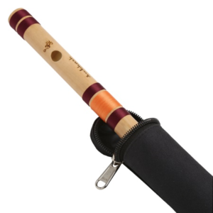 A Natural Small Bansuri Flute (Left Hand) 11.6 inches ( 29.5 CM)