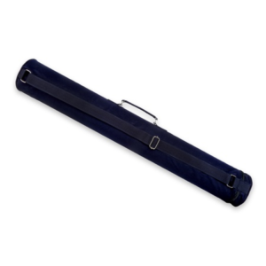 Matte Blue Round Flutes Case Without Pocket